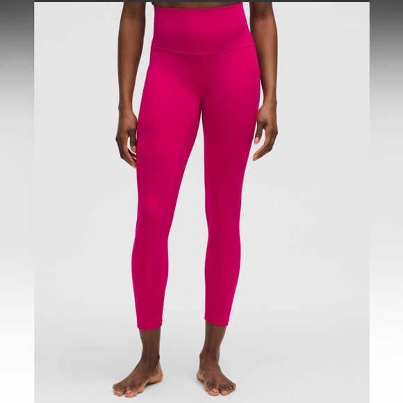 Lululemon Align HR Pants 25” with pockets size 14 in passionate - Picture 1 of 6